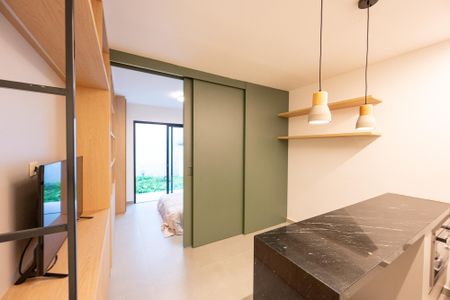 Sala/Cozinha de apartamento à venda com 1 quarto, 46m² em Mirandópolis, São Paulo