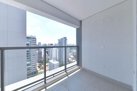 Varanda de apartamento à venda com 1 quarto, 48m² em Santo Amaro, São Paulo