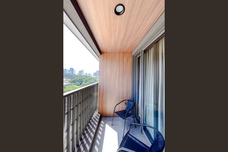 Studio à venda com 26m², 1 quarto e sem vagaVaranda