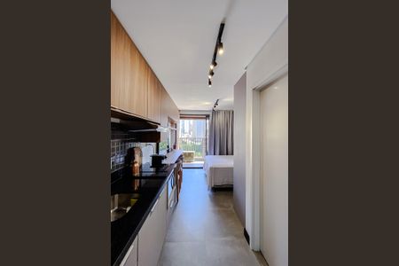 Studio à venda com 26m², 1 quarto e sem vagaCozinha