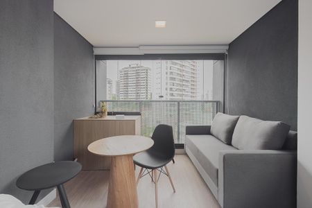 Varanda de kitnet/studio à venda com 1 quarto, 25m² em Pompeia, São Paulo