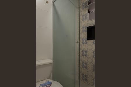 Banheiro de kitnet/studio para alugar com 1 quarto, 22m² em Baeta Neves, São Bernardo do Campo