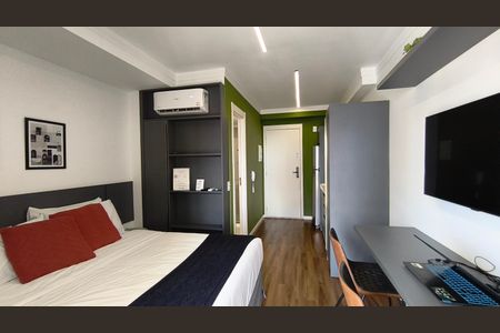 Studio para alugar com 25m², 1 quarto e sem vaga Studio para alugar com 25m², 1 quarto e sem vagaQuarto