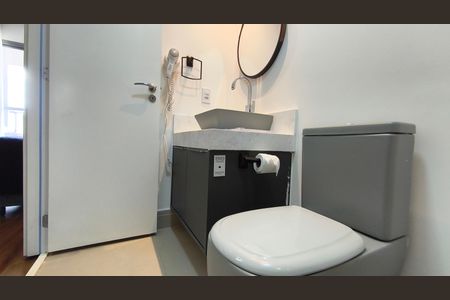 Studio para alugar com 25m², 1 quarto e sem vaga Studio para alugar com 25m², 1 quarto e sem vagaBanheiro