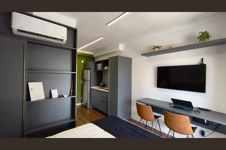 Studio para alugar com 25m², 1 quarto e sem vaga Studio para alugar com 25m², 1 quarto e sem vagaQuarto