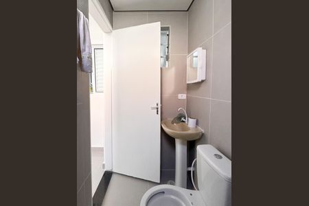 Banheiro da Suíte de casa para alugar com 1 quarto, 30m² em Vila Jerusalem, São Bernardo do Campo