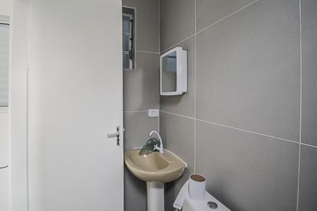 Banheiro de casa para alugar com 1 quarto, 35m² em Vila Jerusalem, São Bernardo do Campo