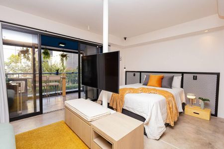 Studio para alugar com 36m², 1 quarto e 1 vaga Studio para alugar com 36m², 1 quarto e 1 vagaQuarto