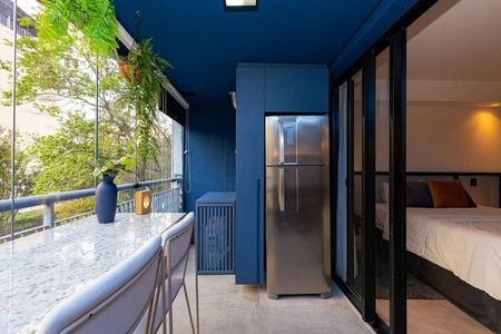 Studio para alugar com 36m², 1 quarto e 1 vaga Studio para alugar com 36m², 1 quarto e 1 vagaVaranda/Cozinha