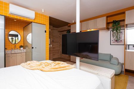 Studio para alugar com 36m², 1 quarto e 1 vaga Studio para alugar com 36m², 1 quarto e 1 vagaQuarto