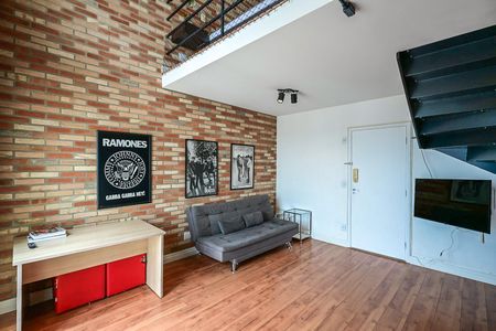 Sala de apartamento para alugar com 1 quarto, 58m² em Vila Andrade, São Paulo