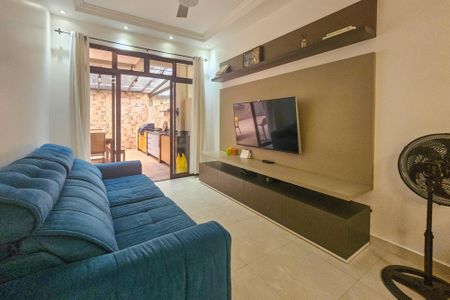 Sala de apartamento para alugar com 2 quartos, 123m² em Vila Júlia, Guarujá