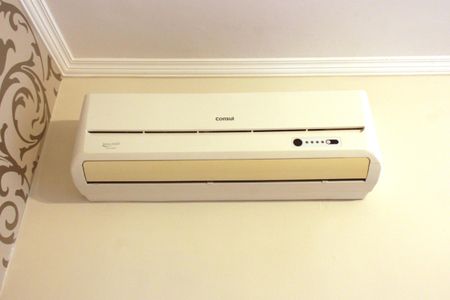 Ar condicionado Sala de apartamento para alugar com 2 quartos, 129m² em Embaré, Santos