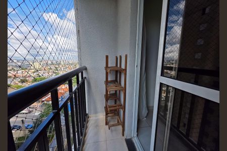Varanda da Sala de apartamento para alugar com 2 quartos, 50m² em Parque João Ramalho, Santo André