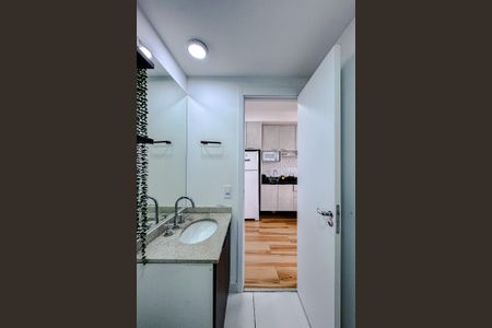 Banheiro de kitnet/studio à venda com 1 quarto, 21m² em Belenzinho, São Paulo