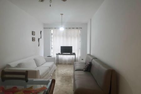 Sala de apartamento para alugar com 1 quarto, 56m² em Barra Funda, Guarujá