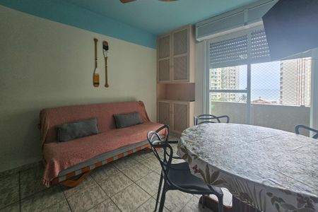 Sala de apartamento para alugar com 1 quarto, 58m² em Centro, Guarujá