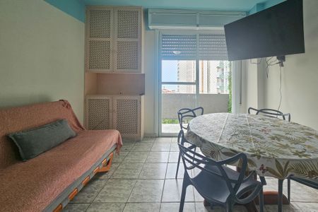 Sala de apartamento para alugar com 1 quarto, 58m² em Centro, Guarujá