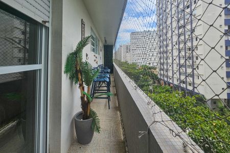 varanda  de apartamento para alugar com 1 quarto, 58m² em Centro, Guarujá