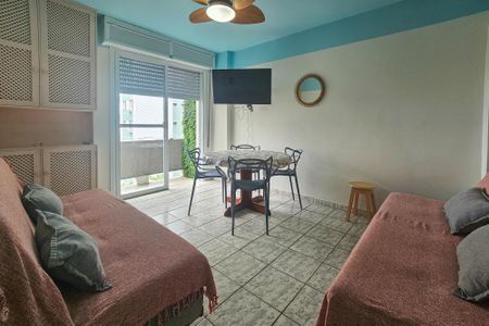 Sala de apartamento para alugar com 1 quarto, 58m² em Centro, Guarujá