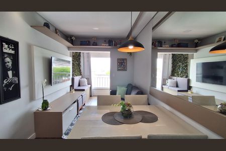 Sala de apartamento à venda com 1 quarto, 40m² em Nova Gerti, São Caetano do Sul