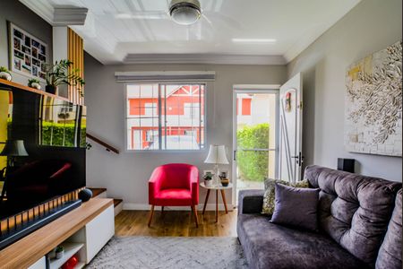 Sala de casa de condomínio à venda com 2 quartos, 69m² em Vila Homero Thon, Santo André