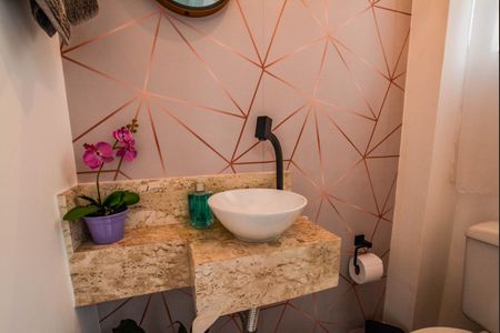 Lavabo de casa de condomínio à venda com 2 quartos, 69m² em Vila Homero Thon, Santo André