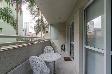 Varanda de apartamento à venda com 1 quarto, 38m² em Santo Amaro, São Paulo