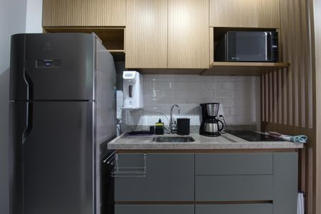 Cozinha de kitnet/studio para alugar com 1 quarto, 25m² em Planalto Paulista, São Paulo