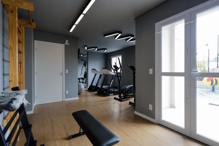 Apartamento para alugar com 42m², 2 quartos e 1 vaga Apartamento para alugar com 42m², 2 quartos e 1 vagaÁrea comum - Academia
