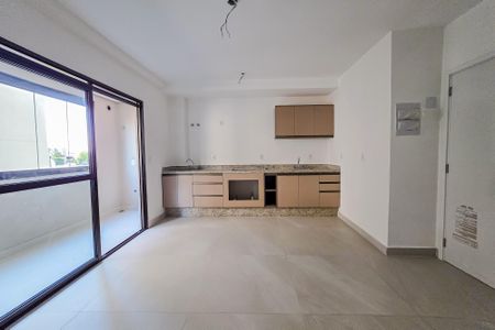 Sala e Cozinha de apartamento à venda com 1 quarto, 51m² em Parque das Nações, Santo André