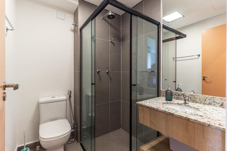 Banheiro de kitnet/studio para alugar com 1 quarto, 25m² em Campos Elíseos, São Paulo