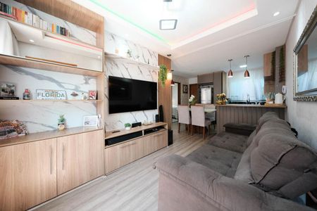 Sala/Cozinha de apartamento para alugar com 2 quartos, 55m² em Vila Guilhermina, São Paulo