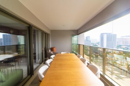 Varanda Gourmet de apartamento à venda com 3 quartos, 136m² em Campo Belo, São Paulo