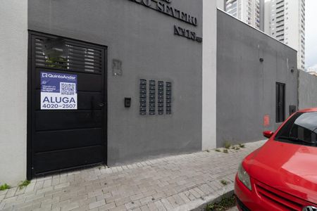 Apartamento para alugar com 34m², 1 quarto e sem vagaFachada e Plaquinha