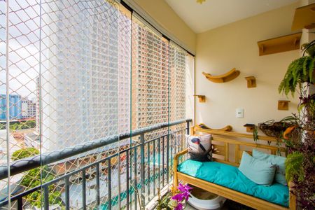 Varanda da sala de apartamento à venda com 3 quartos, 89m² em Jardim, Santo André