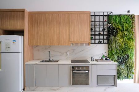 Cozinha de kitnet/studio para alugar com 1 quarto, 37m² em Boa Vista, São Caetano do Sul