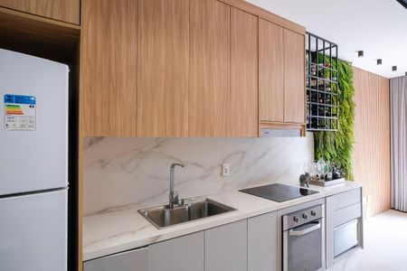 Cozinha de kitnet/studio para alugar com 1 quarto, 37m² em Boa Vista, São Caetano do Sul