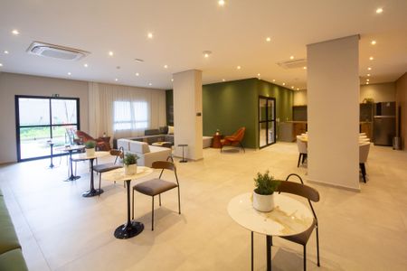 Studio para alugar com 28m², 1 quarto e sem vaga Studio para alugar com 28m², 1 quarto e sem vagaÁrea comum - Salão de festas