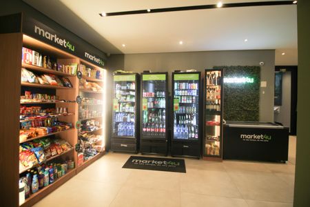 Studio para alugar com 28m², 1 quarto e sem vaga Studio para alugar com 28m², 1 quarto e sem vagaÁrea comum - Mercado