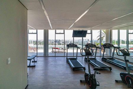 Apartamento para alugar com 31m², 1 quarto e 1 vaga Apartamento para alugar com 31m², 1 quarto e 1 vagaÁrea comum - Academia