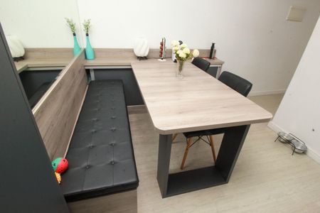Sala de Jantar de apartamento à venda com 2 quartos, 46m² em Vila Homero Thon, Santo André