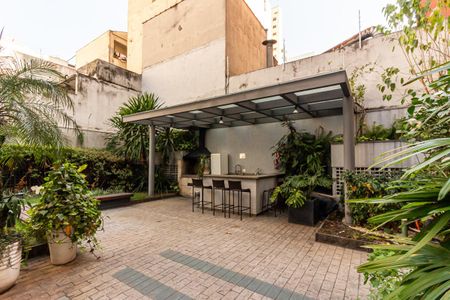 Apartamento à venda com 28m², 1 quarto e 1 vagaChurrasqueira