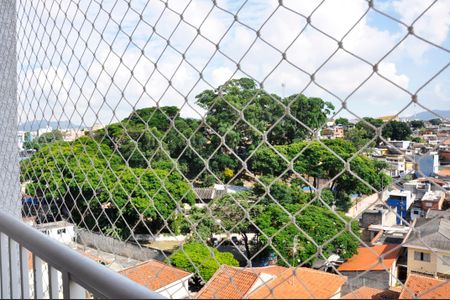 Apartamento para alugar com 39m², 2 quartos e sem vagaDetalhe - Vista da Varanda da Sala e Sala de Jantar