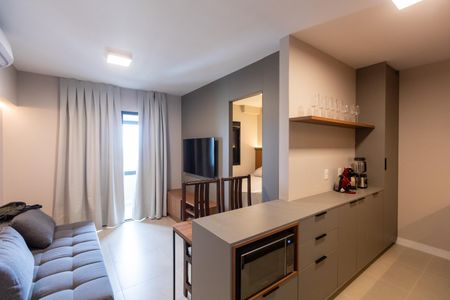 Sala de apartamento para alugar com 1 quarto, 44m² em Bosque, Campinas