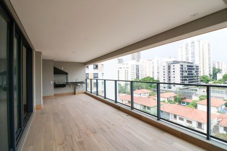 Varanda de apartamento à venda com 3 quartos, 190m² em Brooklin, São Paulo