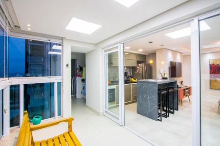 Varanda gourmet de apartamento à venda com 2 quartos, 84m² em Parque Bandeirante, Santo André