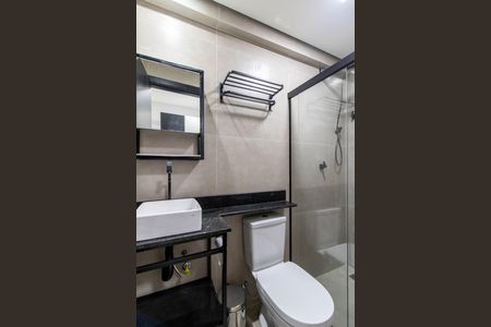 Banheiro  de kitnet/studio para alugar com 1 quarto, 35m² em Vila Augusta, Guarulhos