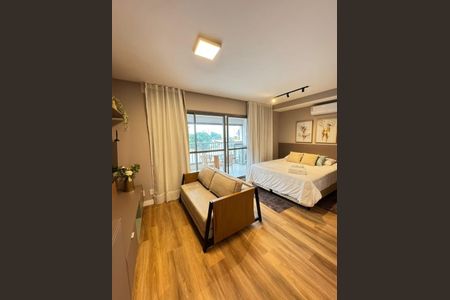 Sala de apartamento para alugar com 1 quarto, 42m² em Jardim das Acacias, São Paulo