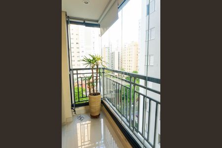 Sacada da Sala de apartamento à venda com 3 quartos, 87m² em Chácara Inglesa, São Paulo